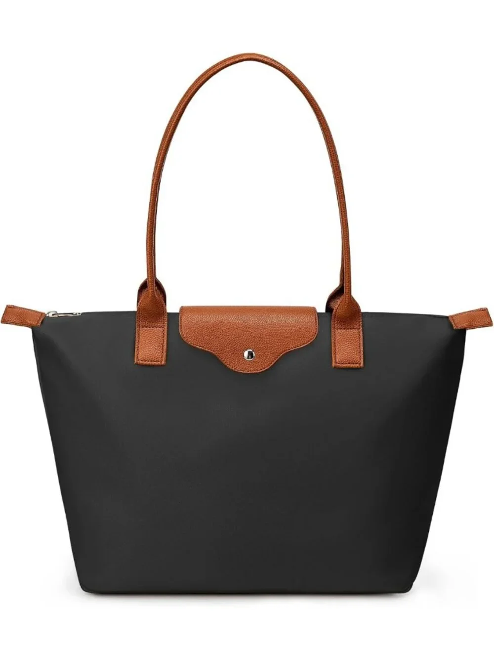 Stylish Nylon Tote Bag for Women, Large Capacity Shoulder Hobo Purse, Foldable
